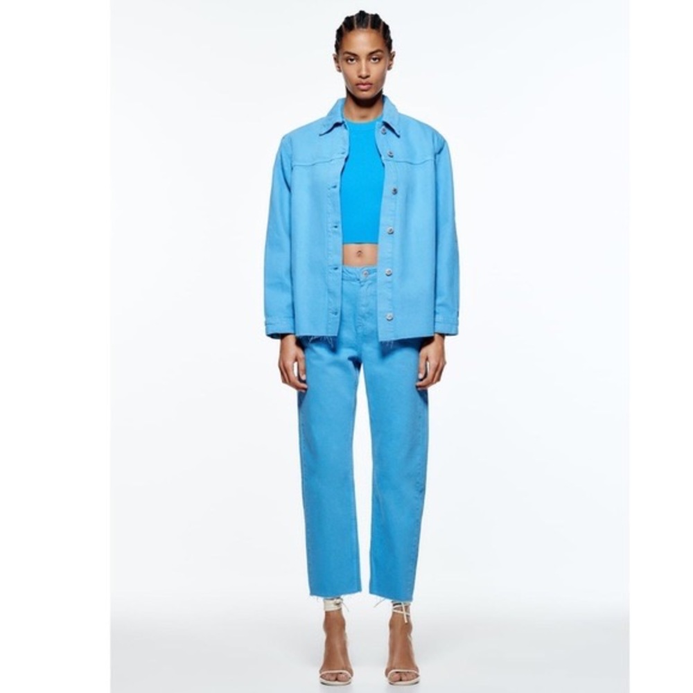 Zara, Bright Blue size M (oversized) Jean Jacket